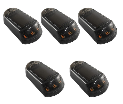 Set 5 lumini solare pentru acoperisul masinii cu inductie de lumina